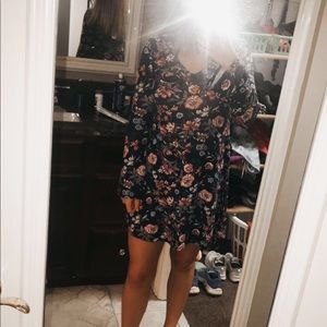 Long sleeve floral dress